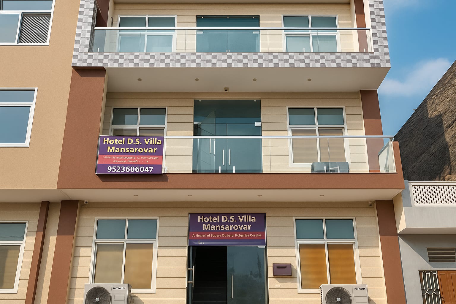 Hotel DS Villa front close photo Mansarovar